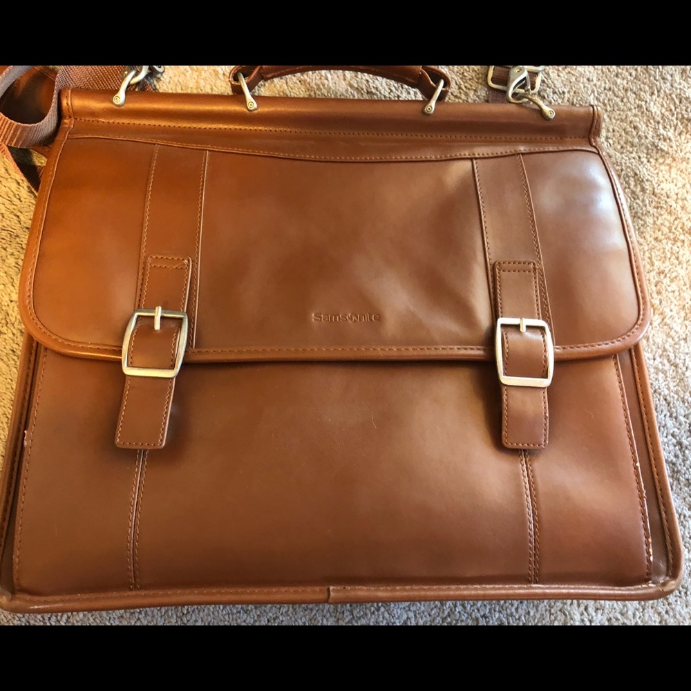 Samsonite Brown leather brief case